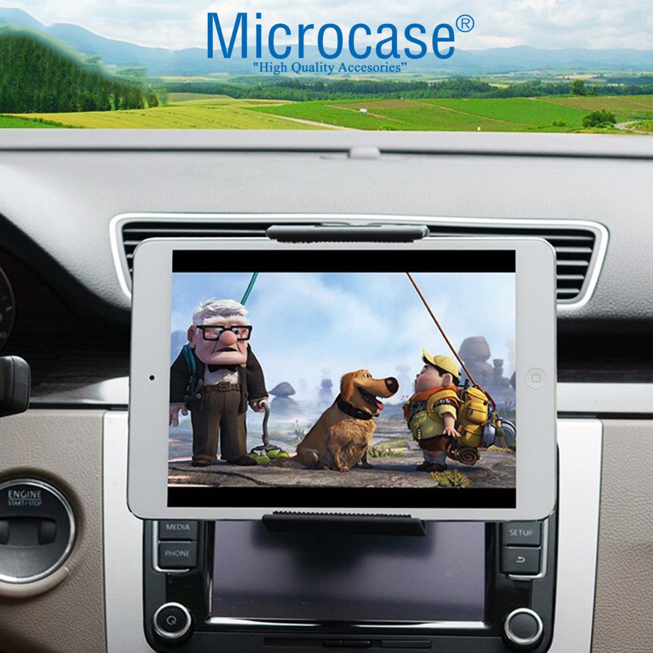 Microcase CD Player Slot Girişli Araç İçi Telefon ve Tablet Tutucu - AL2449