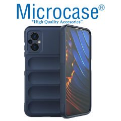 Microcase Xiaomi Poco M5 Miami Serisi Darbeye Dayanıklı Silikon Kılıf - AL3420 Açık Gri