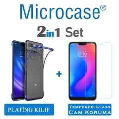 Microcase Xiaomi Mi 8 Lite Plating Silikon Kılıf + CAM (SEÇ)