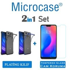 Microcase Xiaomi Mi 8 Lite Plating Silikon Kılıf + CAM (SEÇ)