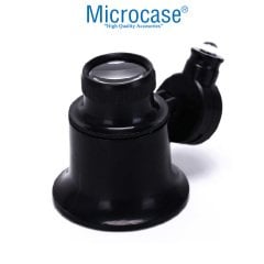 Microcase Saatçi Tamirci Göz Büyüteci 20X Işıklı Siyah - AL2450