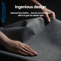 Microcase Honor 600 5G ile Uyumlu Luxury Leather Series Deri Desenli Plastik Koruma Kılıf - AL8125
