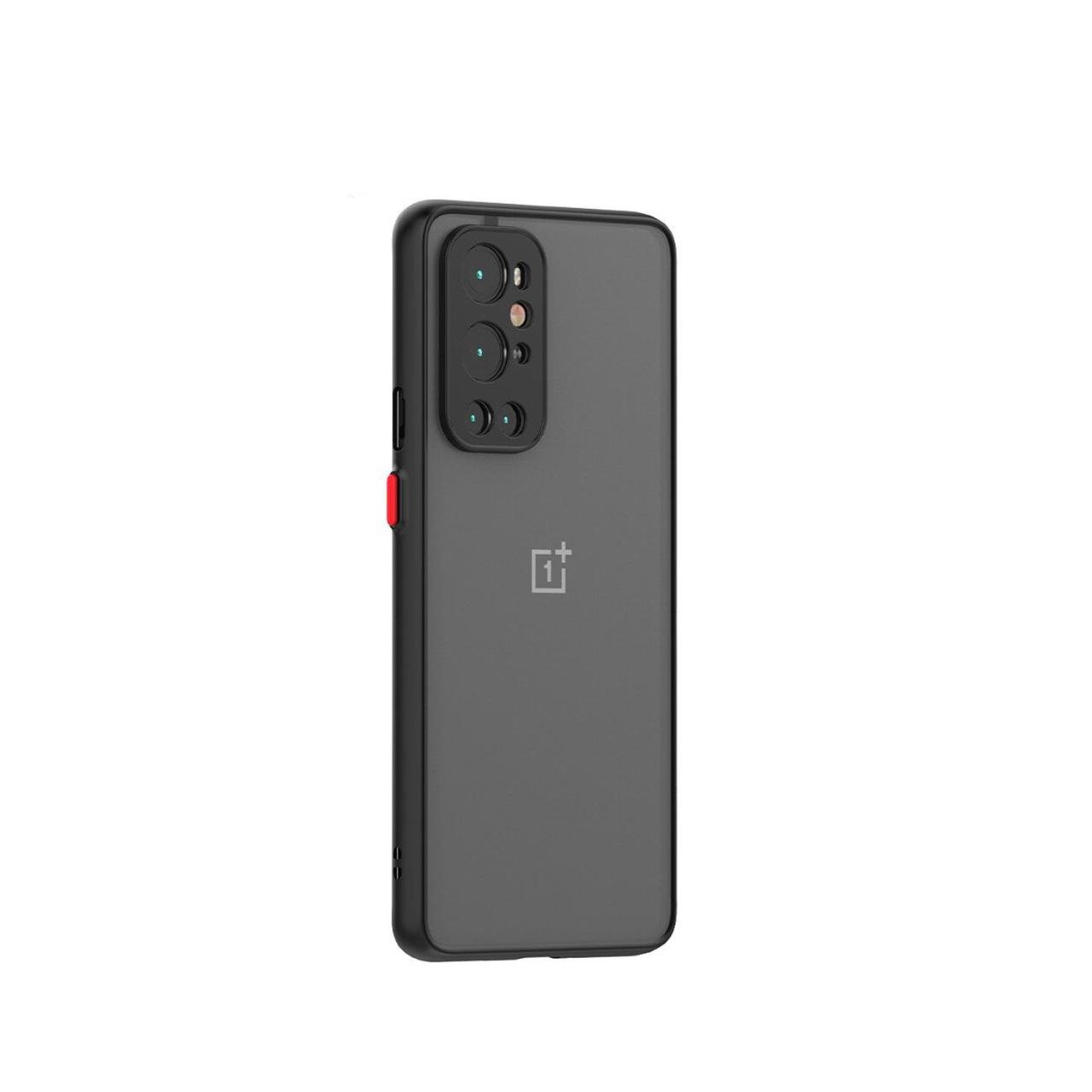 Microcase OnePlus 9 Pro London Serisi Sert Kılıf - Buzlu Siyah