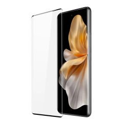 Microcase Vivo V30 5G / Vivo S18  3D Curved Tam Kaplayan Kavisli Tempered Cam Ekran Koruyucu - AL3282
