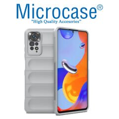 Microcase Xiaomi Redmi Note 11S Miami Serisi Darbeye Dayanıklı Silikon Kılıf - AL3420 Açık Gri