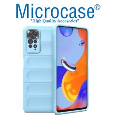 Microcase Xiaomi Redmi Note 11S Miami Serisi Darbeye Dayanıklı Silikon Kılıf - AL3420 Açık Gri