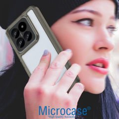 Microcase Xiaomi 14 Global  Shield Serisi Darbeye Dayanıklı Yarı Esnek Plastik Tpu Kılıf - AL8100