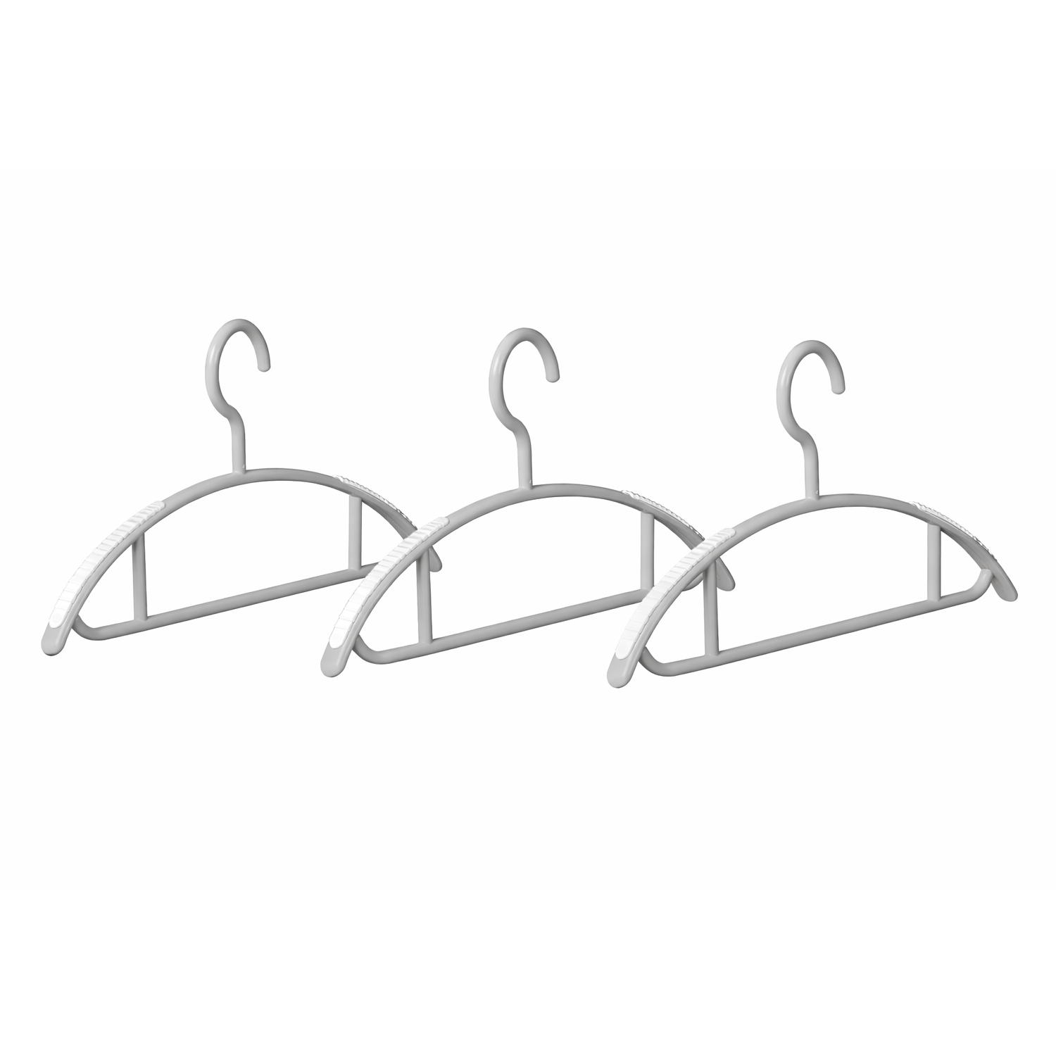 Microcase Plastik Kaliteli Kaydırmaz Pad'li Elbise Askılığı 3 ADET AL5710