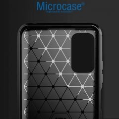 Microcase Xiaomi Redmi Note 11R Global-Poco M4 5G Brushed Carbon Fiber Silikon Kılıf - Siyah AL3332