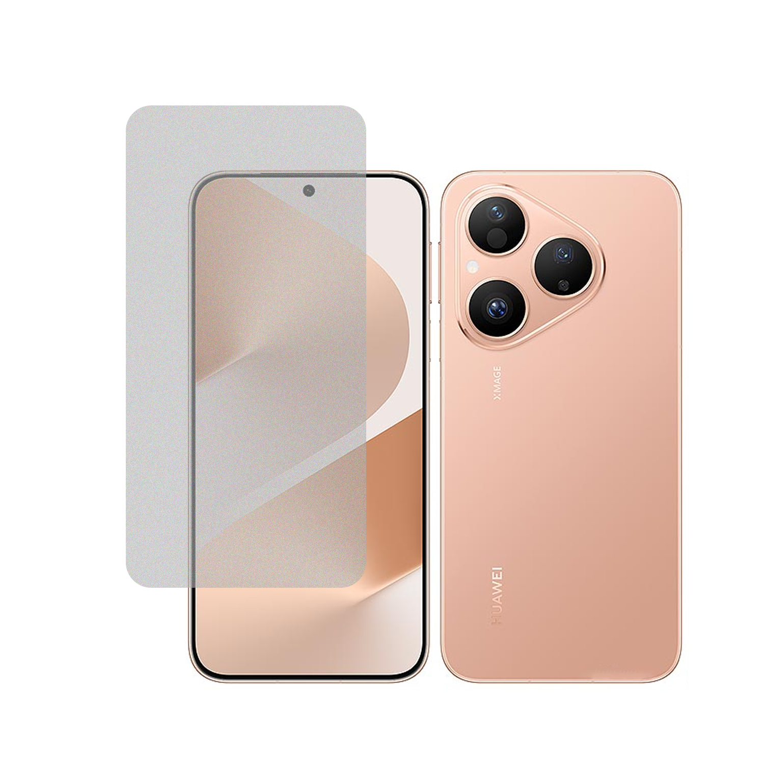 Microcase Huawei Pura 80 Tam Kaplayan Çerçeveli Mat Cam Koruma - AL3124