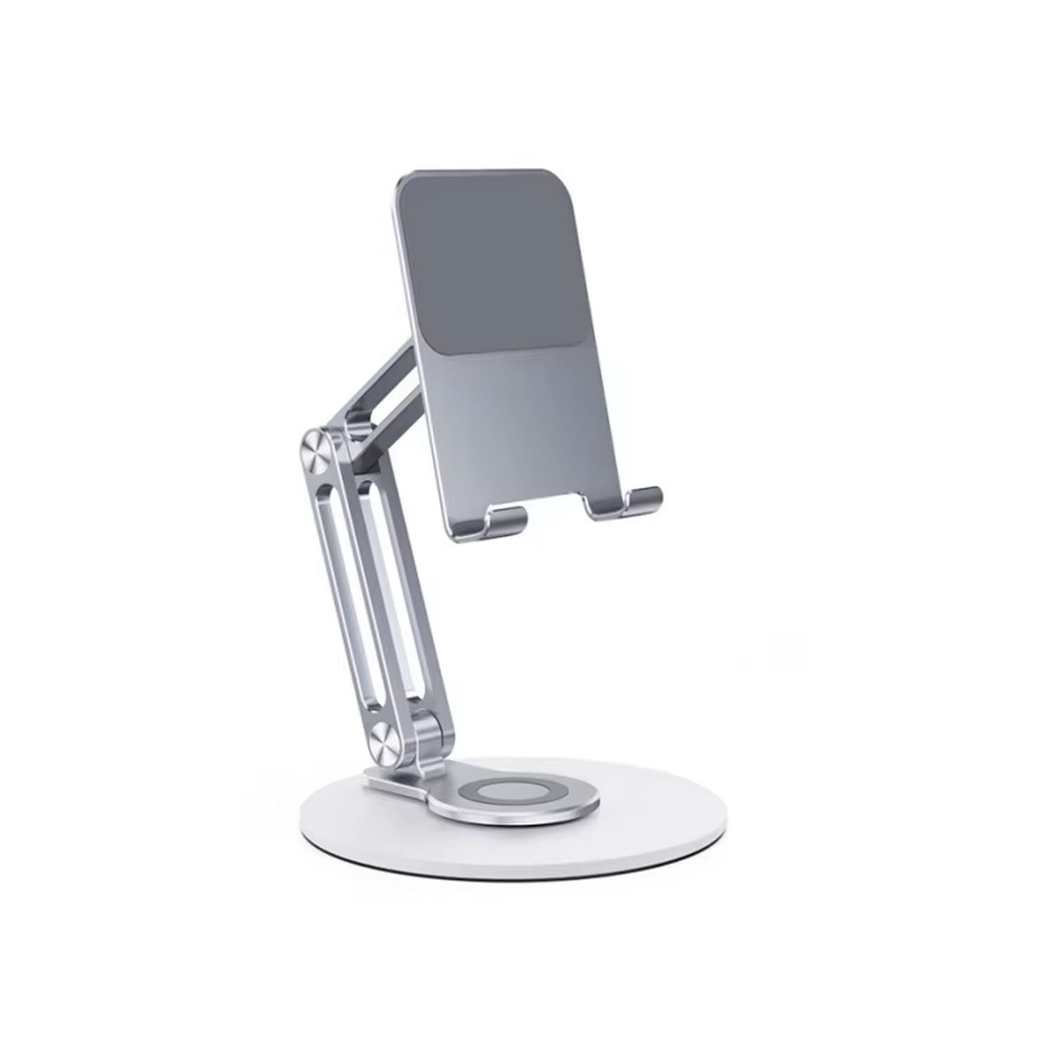 Microcase 360 Döner Başlıklı Kaymaz Pad'li Alüminyum Katlanabilir Masaüstü Telefon Standı AL5415