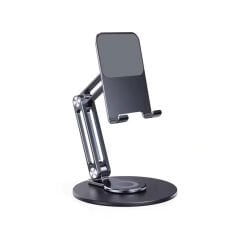 Microcase 360 Döner Başlıklı Kaymaz Pad'li Alüminyum Katlanabilir Masaüstü Telefon Standı AL5415