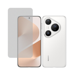 Microcase Huawei Pura 80/Pura 80 Pro Plus Tam Kaplayan Çerçeveli Mat Cam Koruma - AL3124