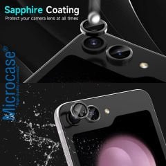 Microcase Samsung Galaxy Z Flip 6/ Z Flip 7 FE Kamera Camı Lens Koruyucu Halka Set - AL8114