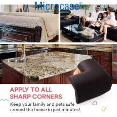 Microcase 3M Yapıştırmalı Sünger Bebek ve Çocuk Köşe Kenar Koruyucu 10in1 Set - AL5235