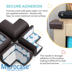 Microcase 3M Yapıştırmalı Sünger Bebek ve Çocuk Köşe Kenar Koruyucu 10in1 Set - AL5235