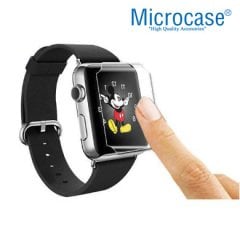 Microcase Apple Watch 38 mm Seri 1 2 3 Silikon Kılıf ŞEFFAF +Nano