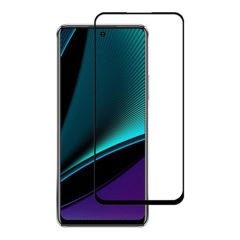 Microcase İnfinix Note 11 Pro Tam Kaplayan Çerçeveli Tempered Ekran Koruyucu - Siyah