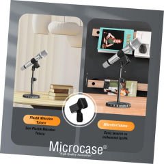 Microcase Universal Mikrofon Tutucu Parça Mikrofon Kelepçesi AL4620