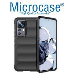 Microcase Xiaomi Mi 12T /Xiaomi Mi 12T Pro Miami Serisi Darbeye Dayanıklı Silikon Kılıf - AL3420 Açık Gri