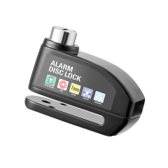 Microcase Alarmlı Motosiklet Disk Kilidi 110dB/130dB Yüksek Sesli - Su Geçirmez Anahtarsız Bas Kilitle Scooter Bisiklet E-Bike E-Scooter Uyumlu 7mm Kilit Pimi - AL5872