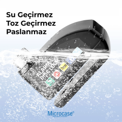 Microcase Alarmlı Motosiklet Disk Kilidi 110dB/130dB Yüksek Sesli - Su Geçirmez Anahtarsız Bas Kilitle Scooter Bisiklet E-Bike E-Scooter Uyumlu 7mm Kilit Pimi - AL5872