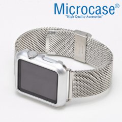 Microcase Apple watch 38 mm seri 1 2 3 Slim Sert Rubber Kılıf