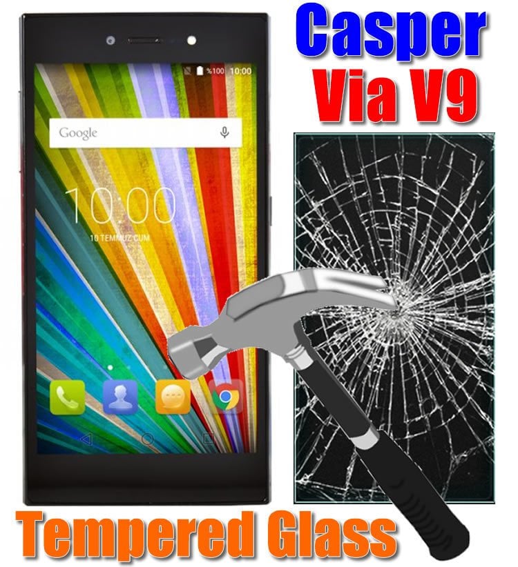 Casper Via V9 Tempered Glass Ön Cam Koruma