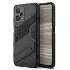 Microcase Realme 9 Pro Matrix Serisi Armor Standlı Perfect Koruma Kılıf - Siyah AL3416