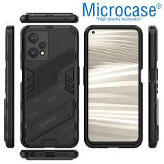 Microcase Realme 9 Pro Matrix Serisi Armor Standlı Perfect Koruma Kılıf - Siyah AL3416