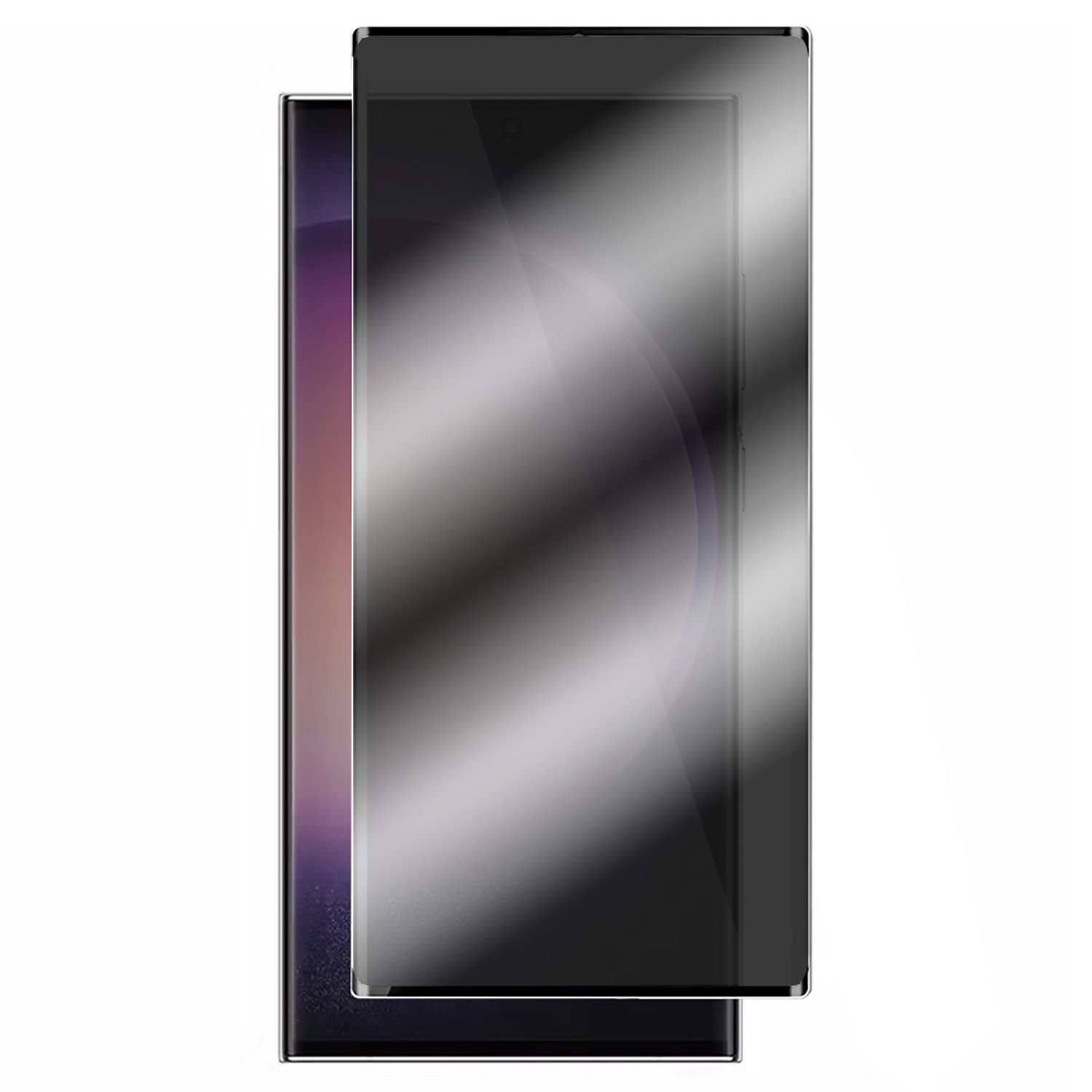 Microcase Samsung Galaxy S23 Ultra için 3D Privacy Gizlilik Filtreli Tam Kaplayan Cam Koruma - AL3125