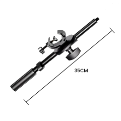 Microcase 35 cm Ayarlanabilir 1/4 Vida Uçlu Tripod Uzatma Kolu – Mikrofon Standı İçin Bağlantı Kelepçeli Boom Kolu - AL5901