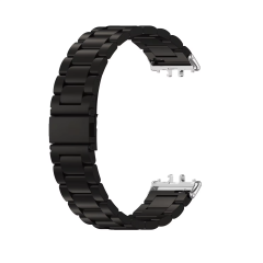 Microcase Samsung Galaxy Fit 3 Uyumlu Paslanmaz Çelik Metal Kordon Kayış- Siyah KY6545