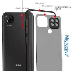 Microcase Xiaomi Redmi 10A London Serisi Darbeye Dayanıklı Kılıf - Siyah AL3415