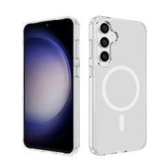 Microcase Samsung S23 FE  Magsafe Manyetik Darbeye Dayanıklı Yarı Esnek Plastik TPU Kılıf - AL8113