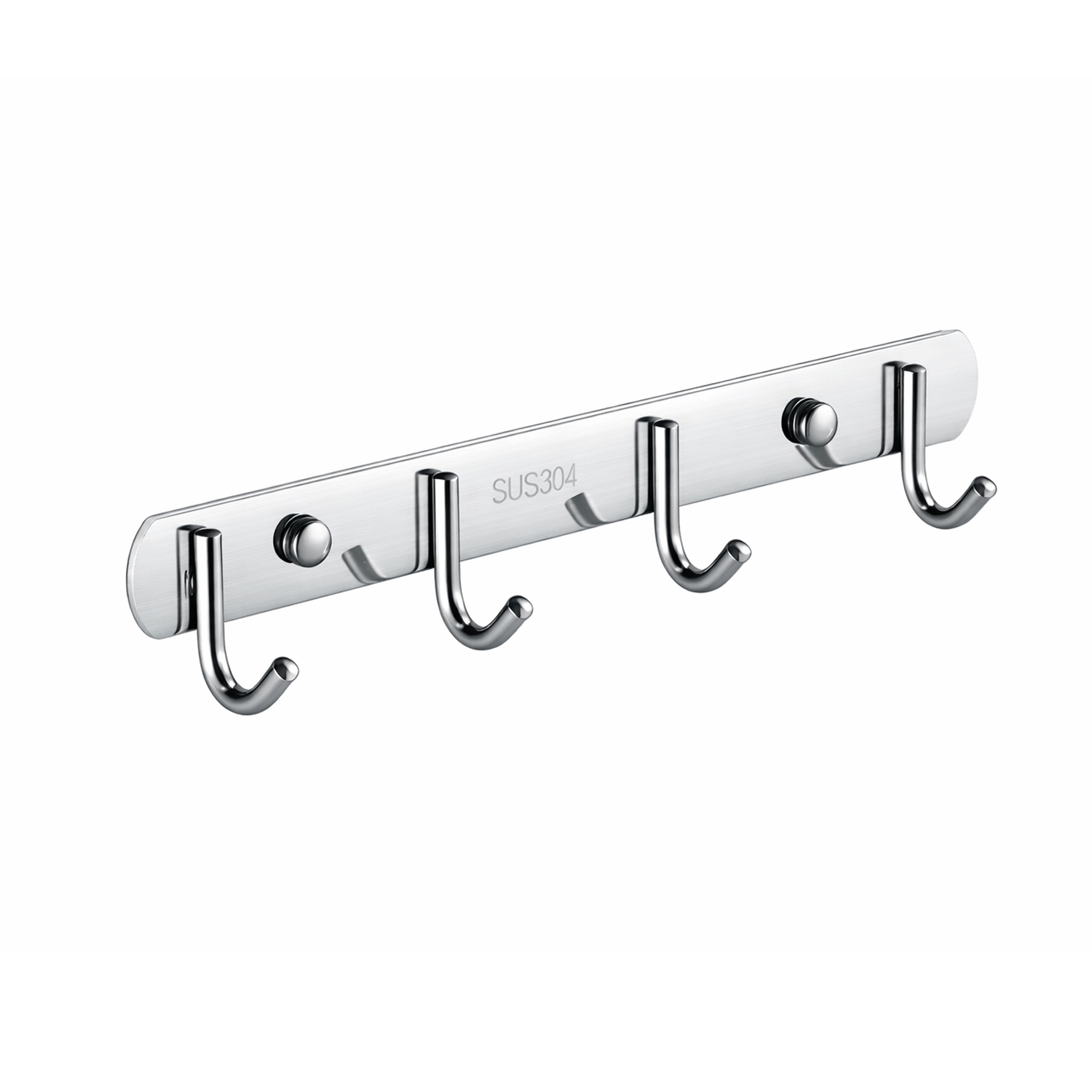 Microcase Duvara Monte Paslanmaz Çelik 4 Askılıklı Elbise ve Eşya Askılığı AL5712