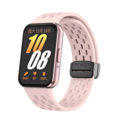 Microcase Samsung Galaxy Fit 3 için Mıknatıslı Delikli Silikon Kordon Kayış - KY6546