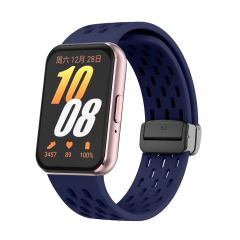 Microcase Samsung Galaxy Fit 3 için Mıknatıslı Delikli Silikon Kordon Kayış - KY6546