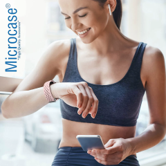 Microcase Samsung Galaxy Fit 3 için Mıknatıslı Delikli Silikon Kordon Kayış - KY6546