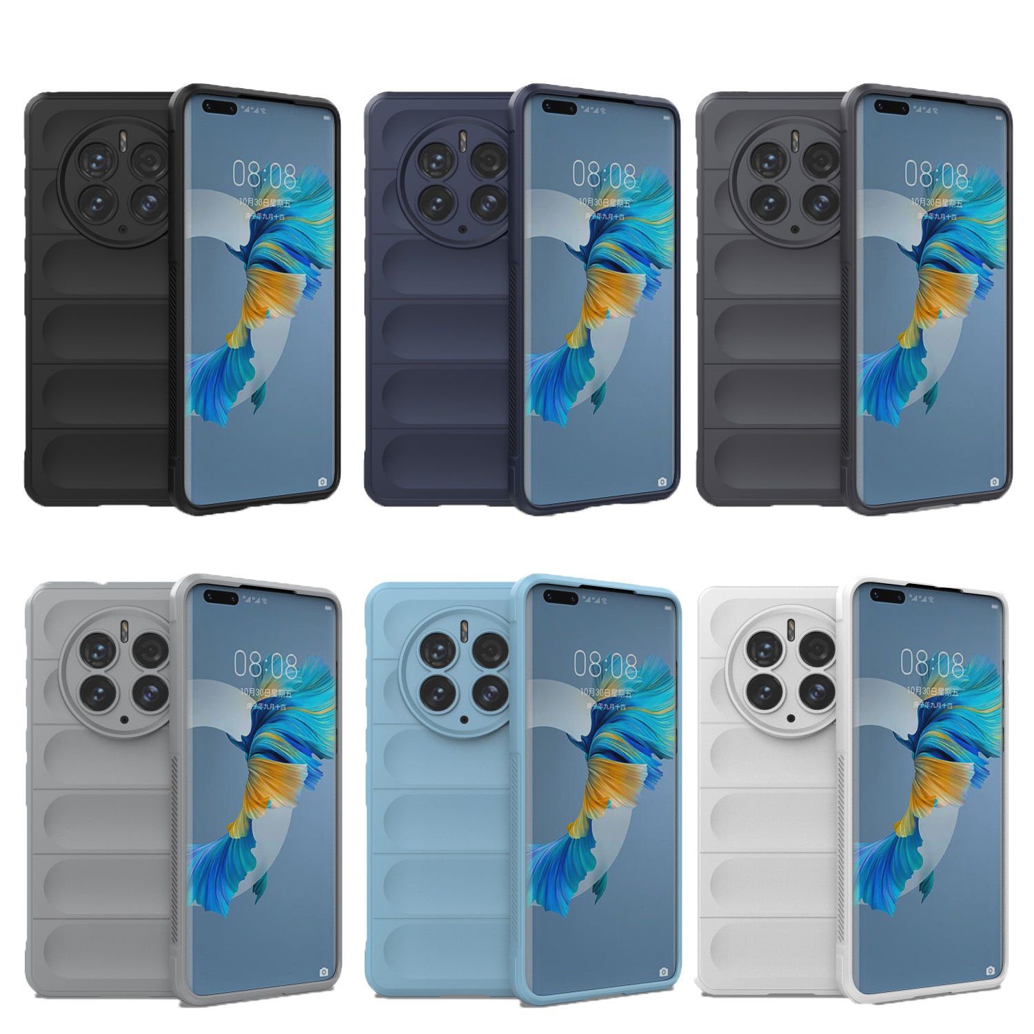 Microcase Huawei Mate 50 Pro Miami Serisi Darbeye Dayanıklı Silikon Kılıf - AL3420