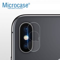 Microcase iPhone X Kamera Koruma Seti Nano Koruma+Halka GÜMÜŞ