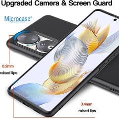 Microcase Honor 90 Elektrocase Serisi Silikon Kılıf - Siyah AL3340