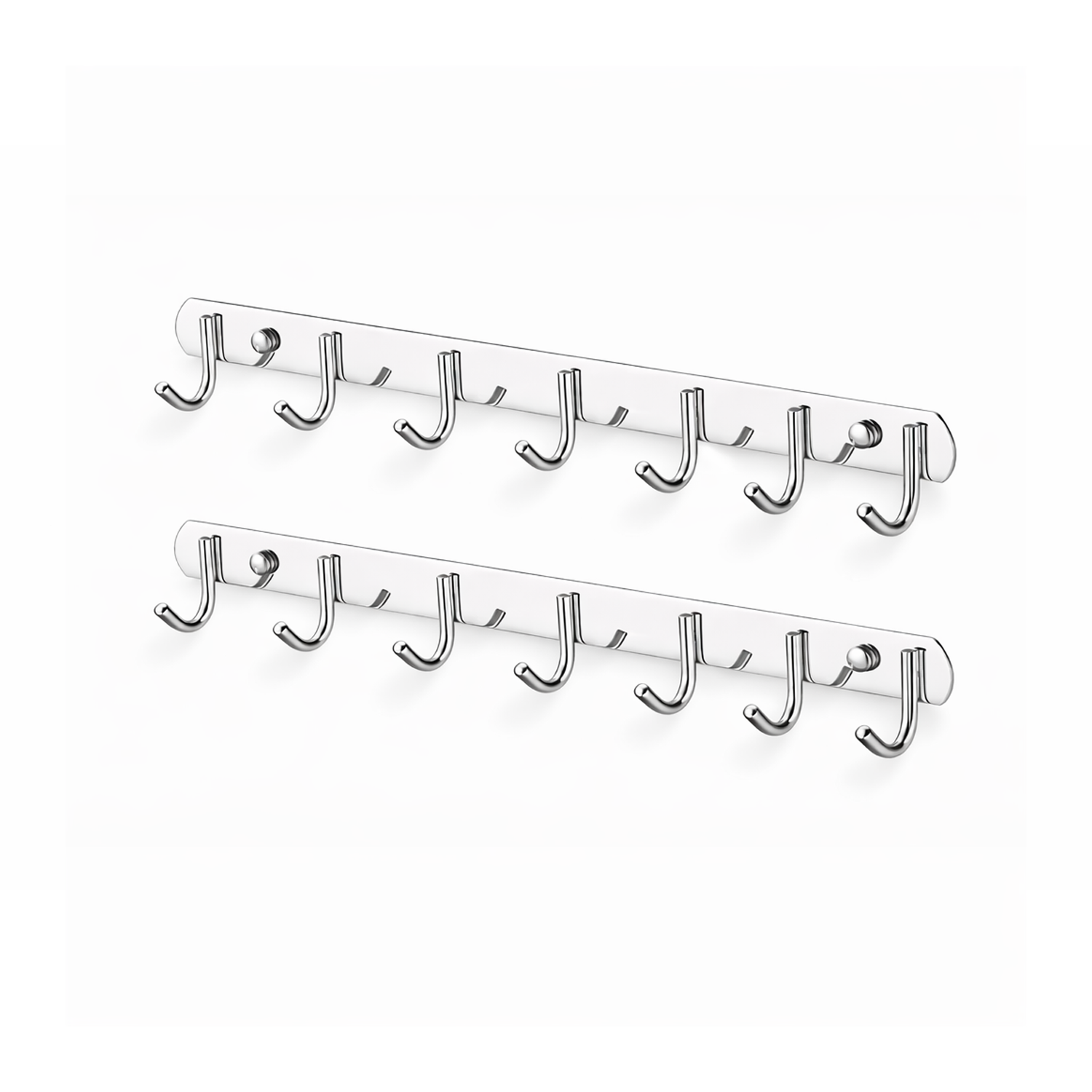 Microcase Duvara Monte Paslanmaz Çelik 6 Askılıklı Elbise ve Eşya Askılığı 2 ADET AL5713