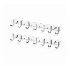 Microcase Duvara Monte Paslanmaz Çelik 6 Askılıklı Elbise ve Eşya Askılığı 2 ADET AL5713