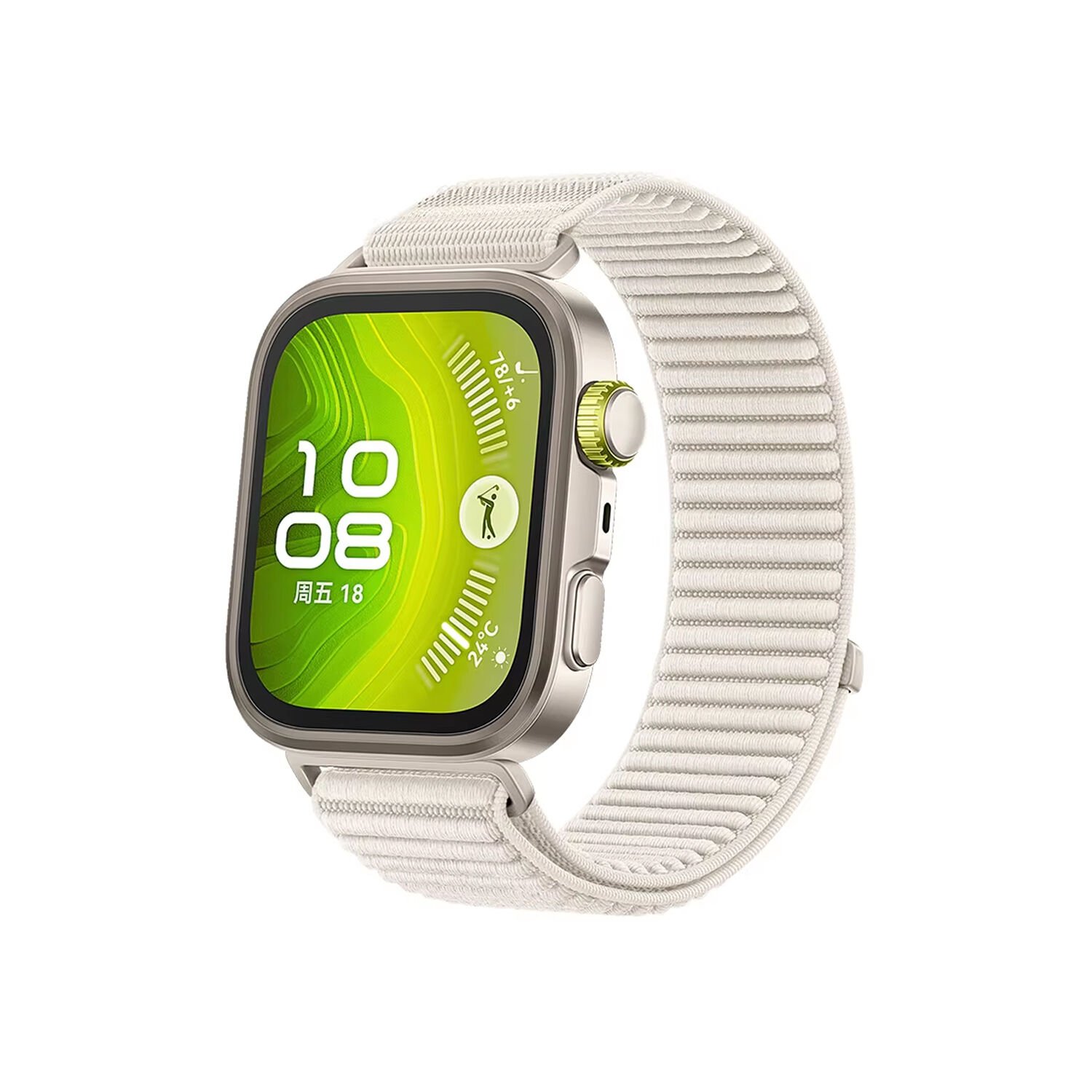 Microcase Huawei Fit 4 / Fit 4 Pro Uyumlu Mountain Pattern Dokuma Loop Kordon Kayış KY6563