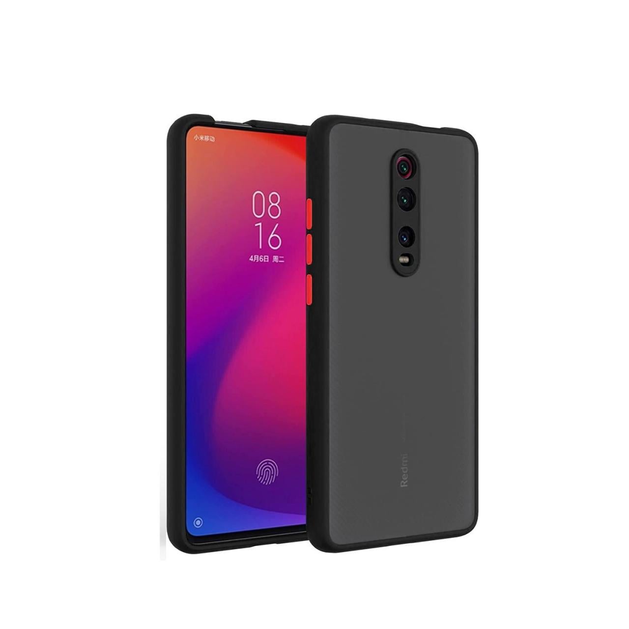 Microcase Xiaomi Mi 9T London Serisi Sert Kılıf - Buzlu Siyah