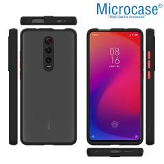 Microcase Xiaomi Mi 9T London Serisi Sert Kılıf - Buzlu Siyah