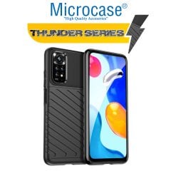 Microcase Xiaomi Redmi Note 11 2022 (Global) Thunder Serisi Darbeye Dayanıklı Silikon Kılıf - Siyah