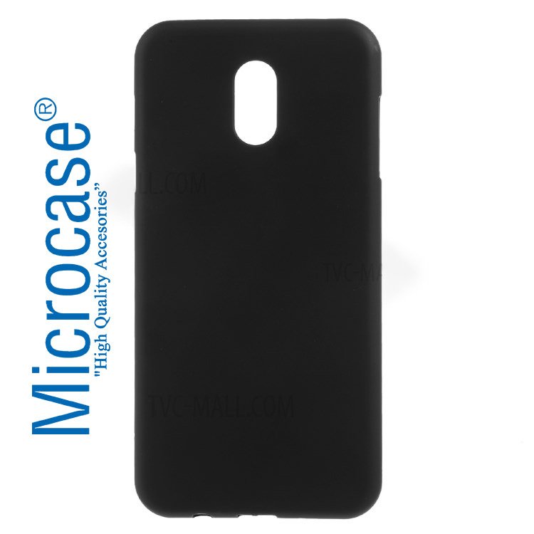 Samsung Galaxy C8 Slim Sert Rubber Kılıf + Tempered Glass Cam