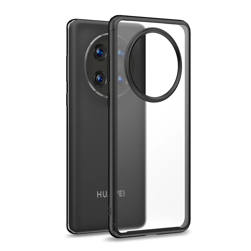 Microcase huawei mate 60 pro plus   Luna Serisi Köşe Korumalı Sert Rubber Kılıf - AL3422 Siyah